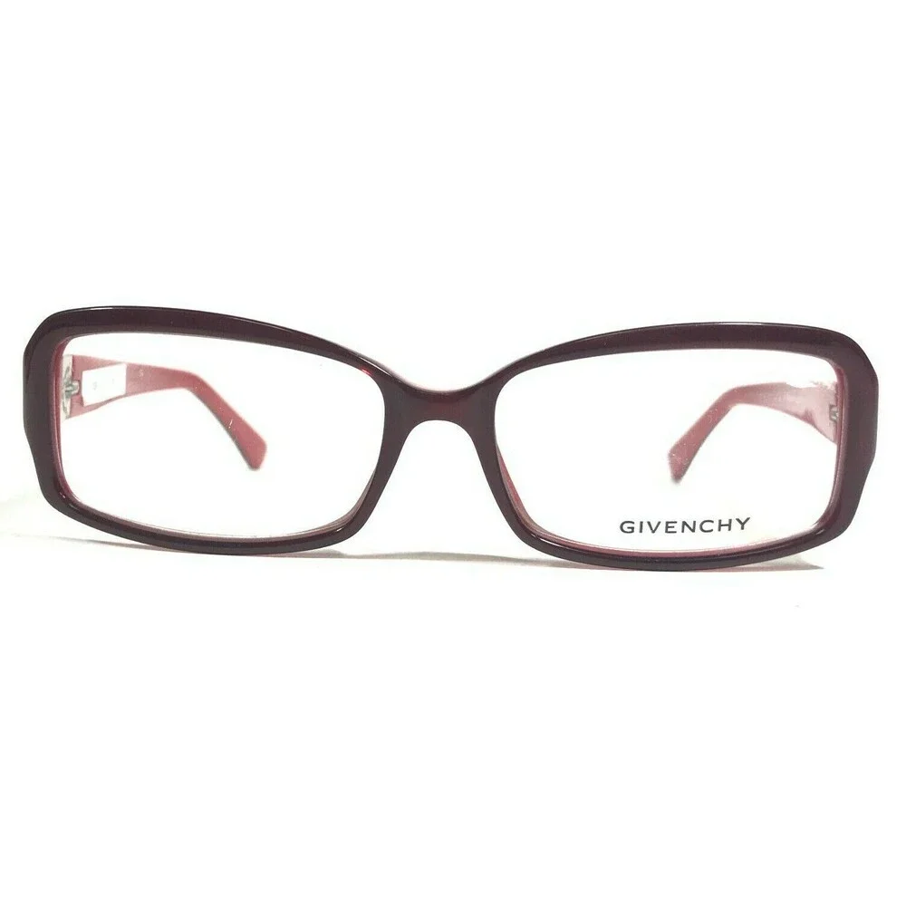 Givenchy Eyeglasses Frames VGV 565S COL.6EK Burgundy Red Crystals 53-15-135